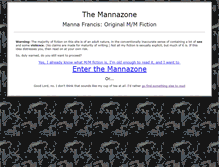 Tablet Screenshot of mannazone.org